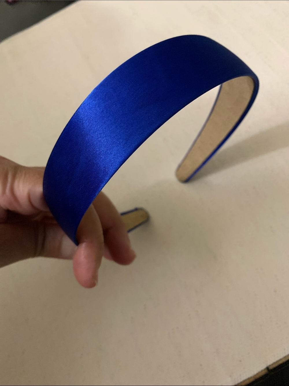 Satin Wide Royal Blue Headband 2 for $10